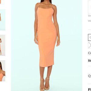 Likely Dune Sheath Dress Birds Of Paradise Peach Orange - Revolve - Size 2 NWT